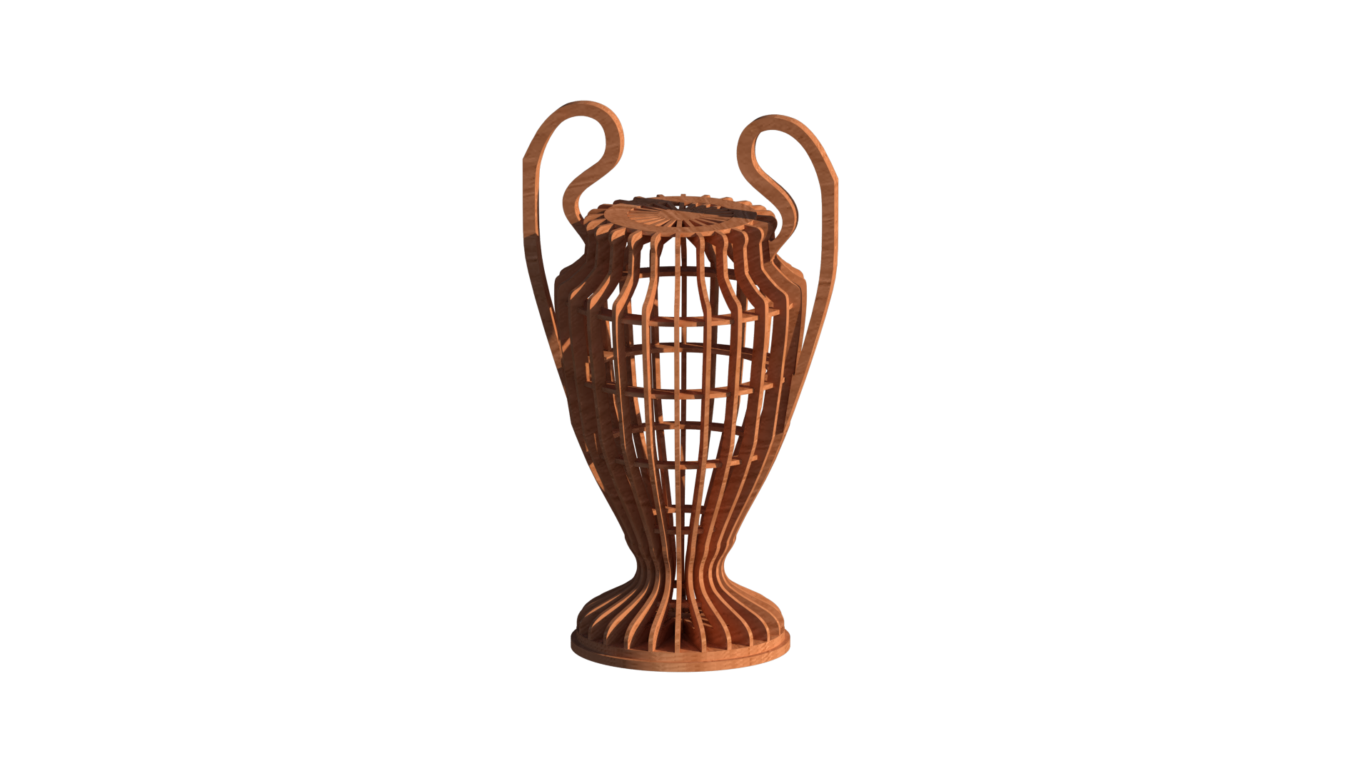 Conception DXF – Trophée inspiré d'une coupe de football